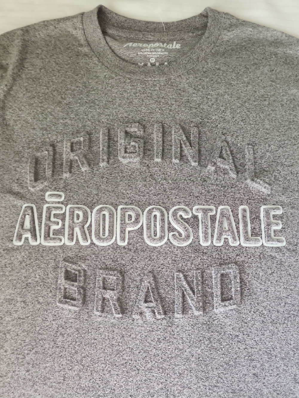 Aeropostale Gray Short Sleeve Logo Tee - Picture 3 of 6